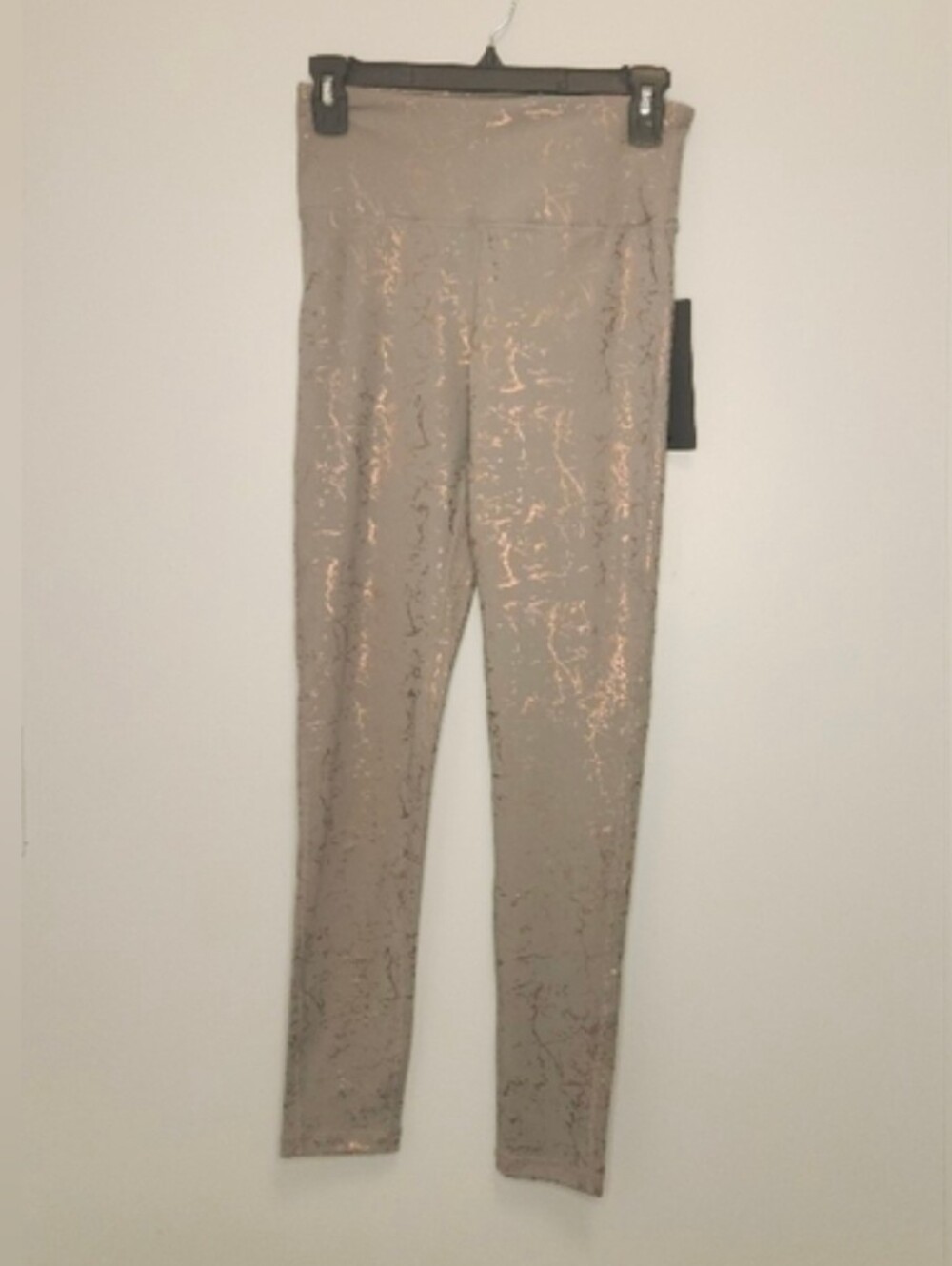 MonoB Gray Marble Foil High Waisted Leggings Size Small NWT